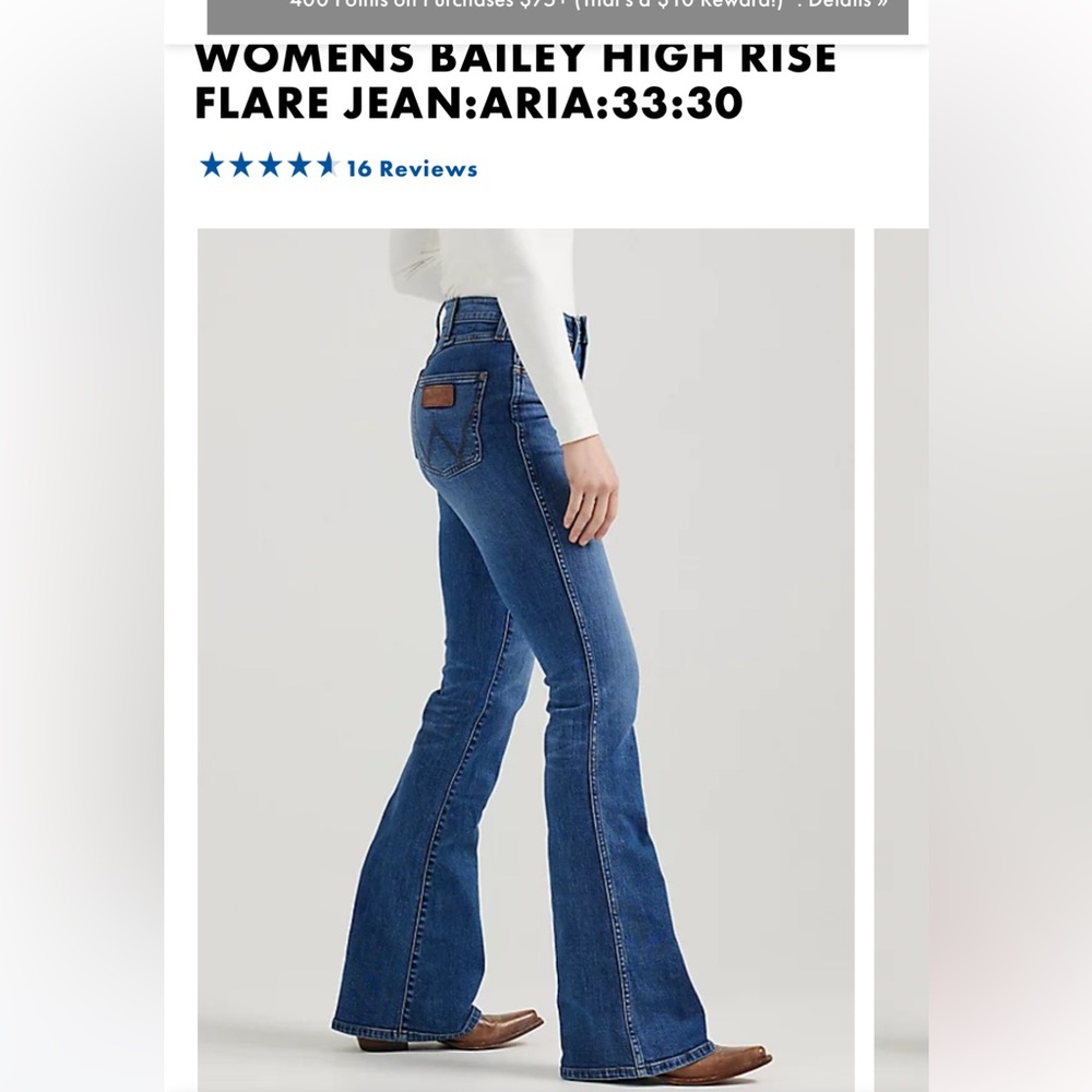 Wrangler Retro Flare Jeans Starched